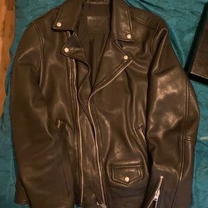 All Saints leather biker jacket